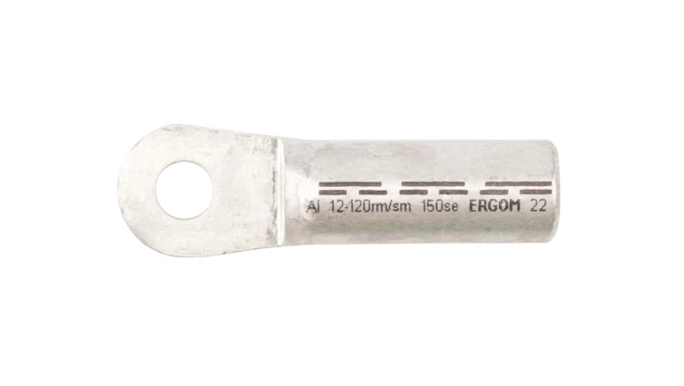 Końcówka oczkowa aluminiowa szczelna KRA 120/12 E12KA-01010102500