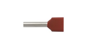Końcówka tulejkowa izolowana HI 2X1,5/12 czerwona E08KH-02020105301 /100szt./