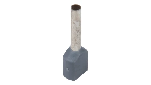 Końcówka tulejkowa izolowana HI 2x0,75/10 DIN szara E08KH-02020104501 /100szt./