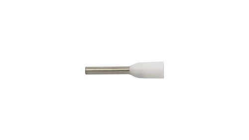 Końcówka tulejkowa izolowana TI 0,5mm2/8mm biała cynowana TI0,5L8 /100szt./