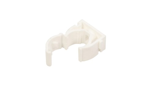 Uchwyt zamknięty do rur 16mm biały UZE-16 /100szt./