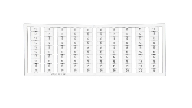 Ramka z oznacznikami 10x 11-20 209-603 /5szt./