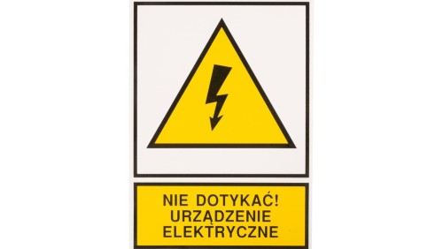 Tabliczka /znak ostrzegawczy/ TZO 148X210S /N.D.U.E./ E04TZ-01011140100 /10szt./