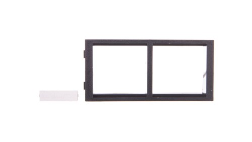 Simon Connect Ramka CIMA podwójna 2xK45 pozioma szary grafit S66/14