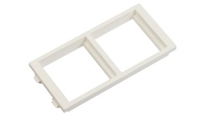 Simon Connect Ramka CIMA podwójna 2xK45 pionowa czysta biel S62/9