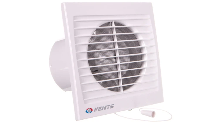 Wentylator łazienkowy fi 100 230V 14W 95m3/h 35dB ścienny wyłącznikiem sznurkowym (STYL WP) 100SV