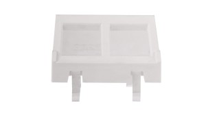 Simon Connect Płytka K45 gniazda teleinformatycznego 2xRJ skośna czysta biel KB080/9