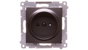 Simon 54 Gniazdo pojedyncze b/u 16A IP20 antracyt DG1Z.01/48