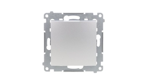 Simon 54 Łącznik jednobiegunowy, szybkozłącza, srebrny mat DW1.01/43