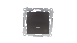 Simon 54 Łącznik krzyżowy z podświetleniem, szybkozłącza, antracyt DW7L.01/48