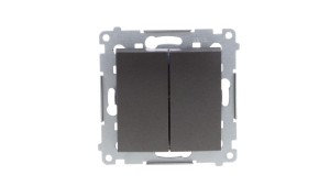 Simon 54 Łącznik świecznikowy, szybkozłącza, antracyt DW5.01/48