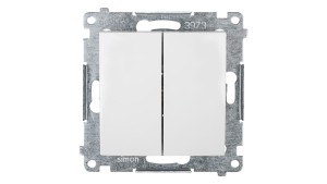 Simon 54 Łącznik świecznikowy, szybkozłącza, biały DW5.01/11