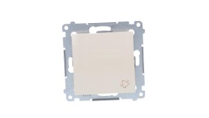 Simon 54 Przycisk /dzwonek/, szybkozłącza, kremowy DD1.01/41