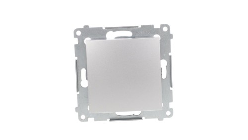 Simon 54 Przycisk pojedynczy, szybkozłącza, srebrny mat DPR1.01/43