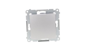 Simon 54 Przycisk pojedynczy, szybkozłącza, srebrny mat DP1.01/43