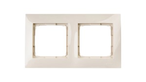 Simon 54 Premium Ramka podwójna kremowa /do karton-gips/ DRK2/41