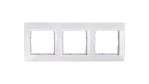Simon 54 Premium Ramka potrójna biała /do karton-gips/ DRK3/11