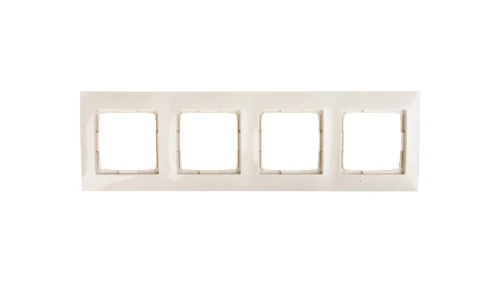 Simon 54 Premium Ramka poczwórna kremowa DR4/41