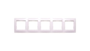 Simon 54 Premium Ramka pięciokrotna biała /do karton-gips/ DRK5/11