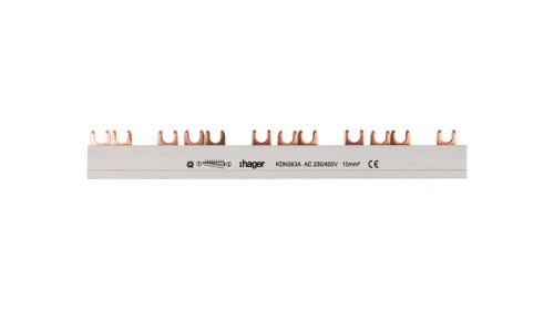 Szyna łączeniowa 3P 63A 10mm2 widełkowa (12 mod.) KDN363A