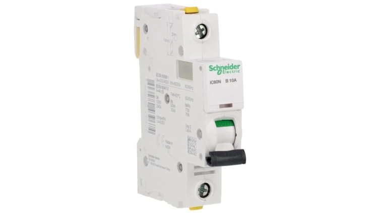 Wyłącznik nadprądowy 1P B 10A 6kA AC iC60N-B10 A9F03110