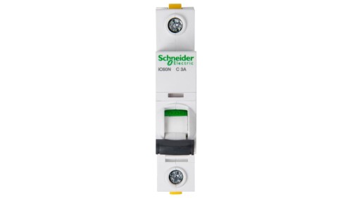 Wyłącznik nadprądowy 1P C 3A 6kA AC iC60N-C3 A9F04103