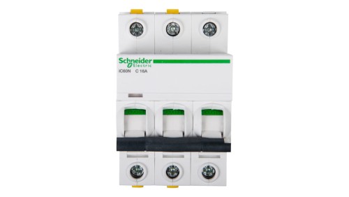 Wyłącznik nadprądowy 3P C 16A 6kA AC iC60N-C16-3 A9F04316