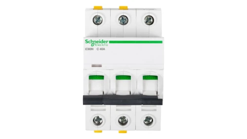 Wyłącznik nadprądowy 3P C 40A 6kA AC iC60N-C40-3 A9F04340