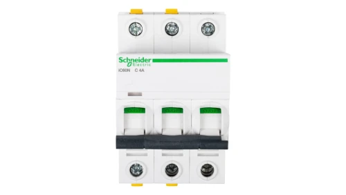 Wyłącznik nadprądowy 3P C 4A 6kA AC iC60N-C4-3 A9F04304