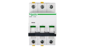 Wyłącznik nadprądowy 3P C 63A 6kA AC iC60N-C63-3 A9F04363