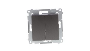 Simon 54 Łącznik świecznikowy, szybkozłącza, antracyt DW5B.01/48