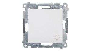 Simon 54 Przycisk /dzwonek/, szybkozłącza, biały DD1.01/11