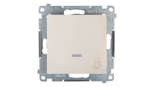 Simon 54 Przycisk /dzwonek/, szybkozłącza, kremowy DD1L.01/41