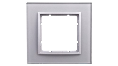 Berker B.7 Ramka pojedyncza szklana aluminiowa 10116414