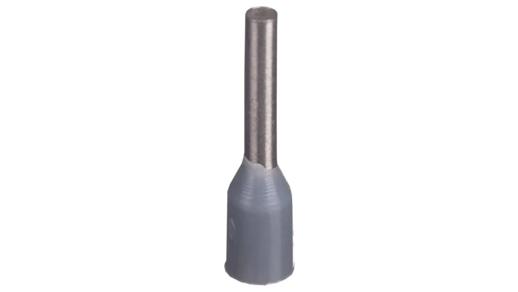 Końcówka tulejkowa izolowana TI 0,75mm2/8mm szara cynowana TI0,75L8x500 /500szt./