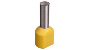 Końcówka tulejkowa izolowana TID 2x6mm2/14mm żółta cynowana TID2x6L14 /100szt./