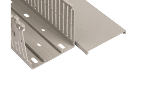 Korytko grzebieniowe 80x80x2000mm jasnoszare E124