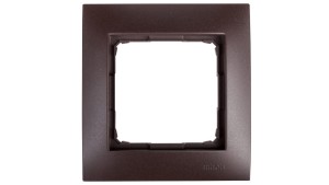 Simon 54 Premium Ramka pojedyncza brąz mat /do karton-gips/ DRK1/46
