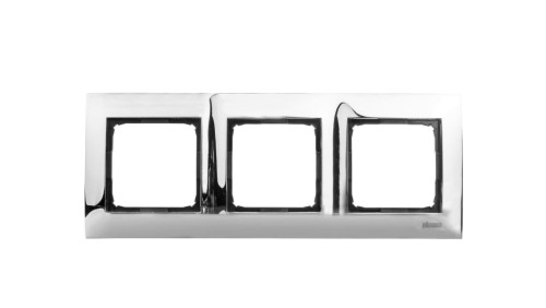 Simon 54 Premium Ramka potrójna metalowa chrom DR3/63