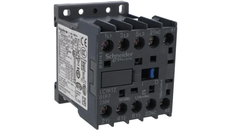 Stycznik mocy 12A 3P 230V AC 0Z 1R LC1K1201P7