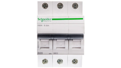 Wyłącznik nadprądowy 3P B 20A 6kA AC K60N A9K01320