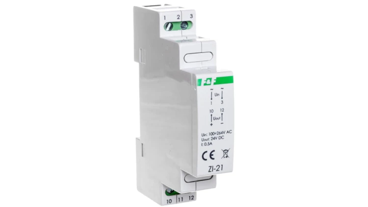 Zasilacz impulsowy ZI-21 24V DC 0,5A 12W