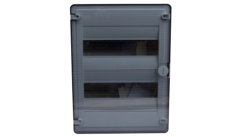 Rozdzielnica modułowa 2x12 natynkowa IP40 Golf (drzwi transparentne) VS212TD