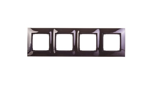 Simon 54 Premium Ramka poczwórna metalowa ciemna stal DR4/67