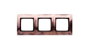 Simon 54 Premium Ramka potrójna metalowa miedź rustykalna DR3/36