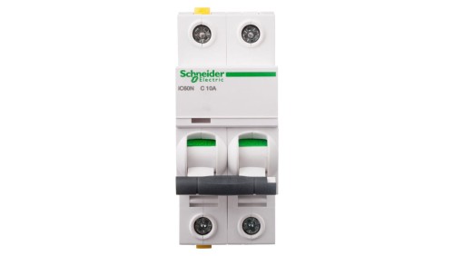Wyłącznik nadprądowy 2P C 10A 6kA AC iC60N-C10-2 A9F04210