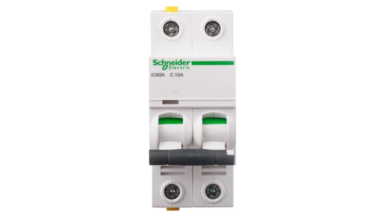 Wyłącznik nadprądowy 2P C 10A 6kA AC iC60N-C10-2 A9F04210