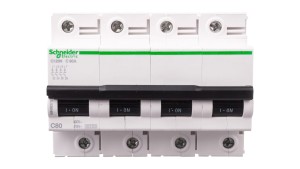 Wyłącznik nadprądowy 4P C 80A 6kA AC iC120N A9N18372