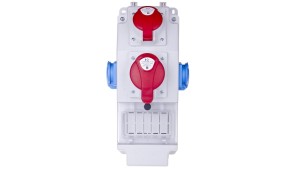 Rozdzielnica budowlana 5P/32A 5P/16A 2x2P+Z 5 modułów ROS 5X-15