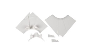 Naroże kanału wewnętrzne regulowane DLP 65x150/195/220 /1x przegroda/ 010607